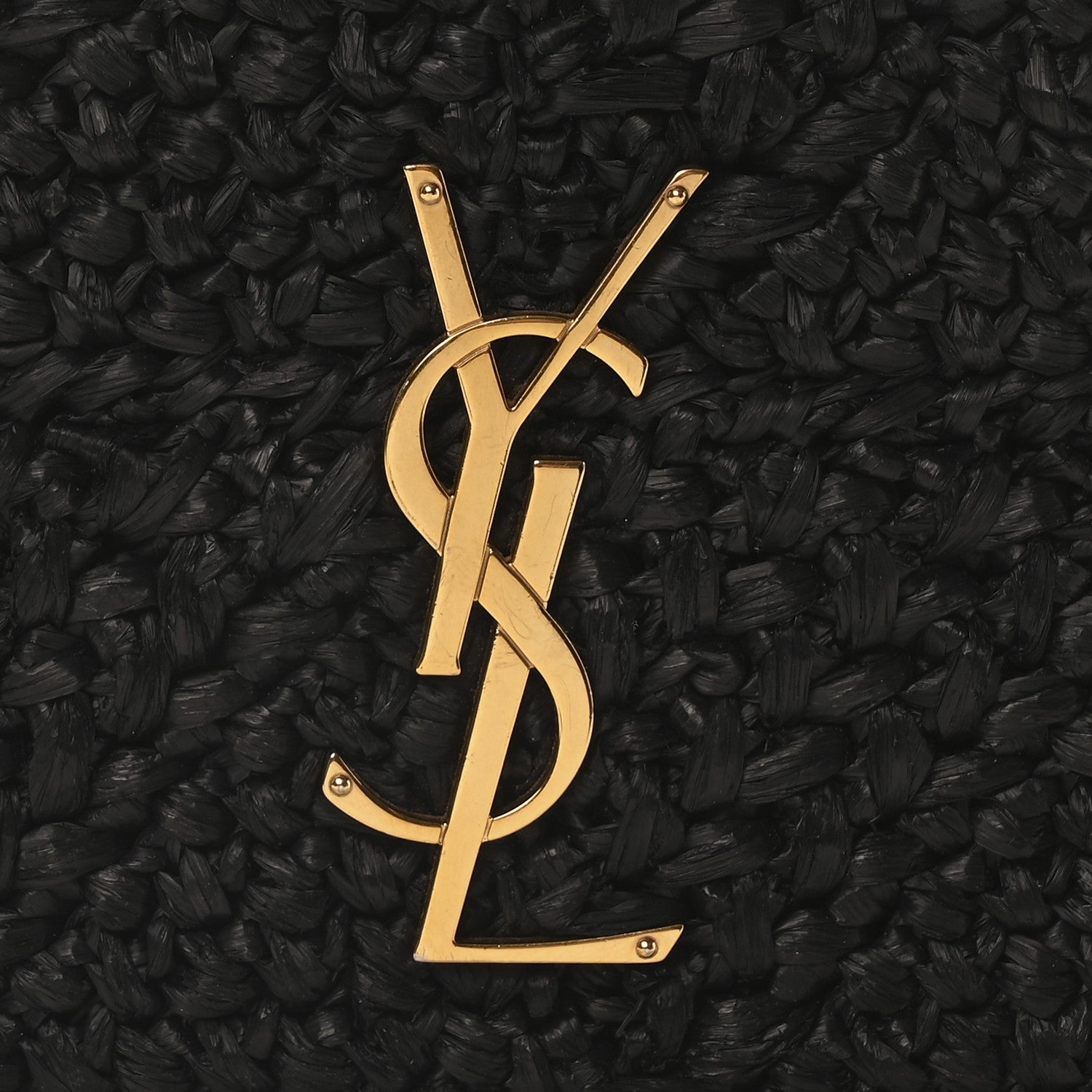 Saint Laurent Raffia Monogram Medium Jamie Black 8 of 10