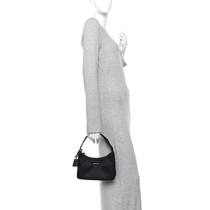 Prada Tessuto Nylon Mini Re-Edition 2000 Bag Black 2 of 10