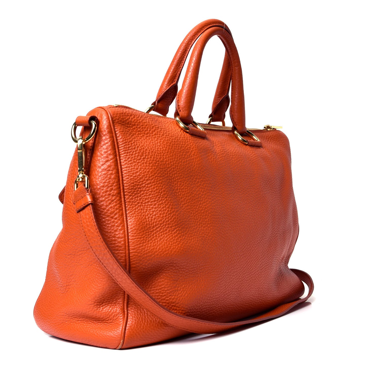Vitello Daino Satchel Papaya