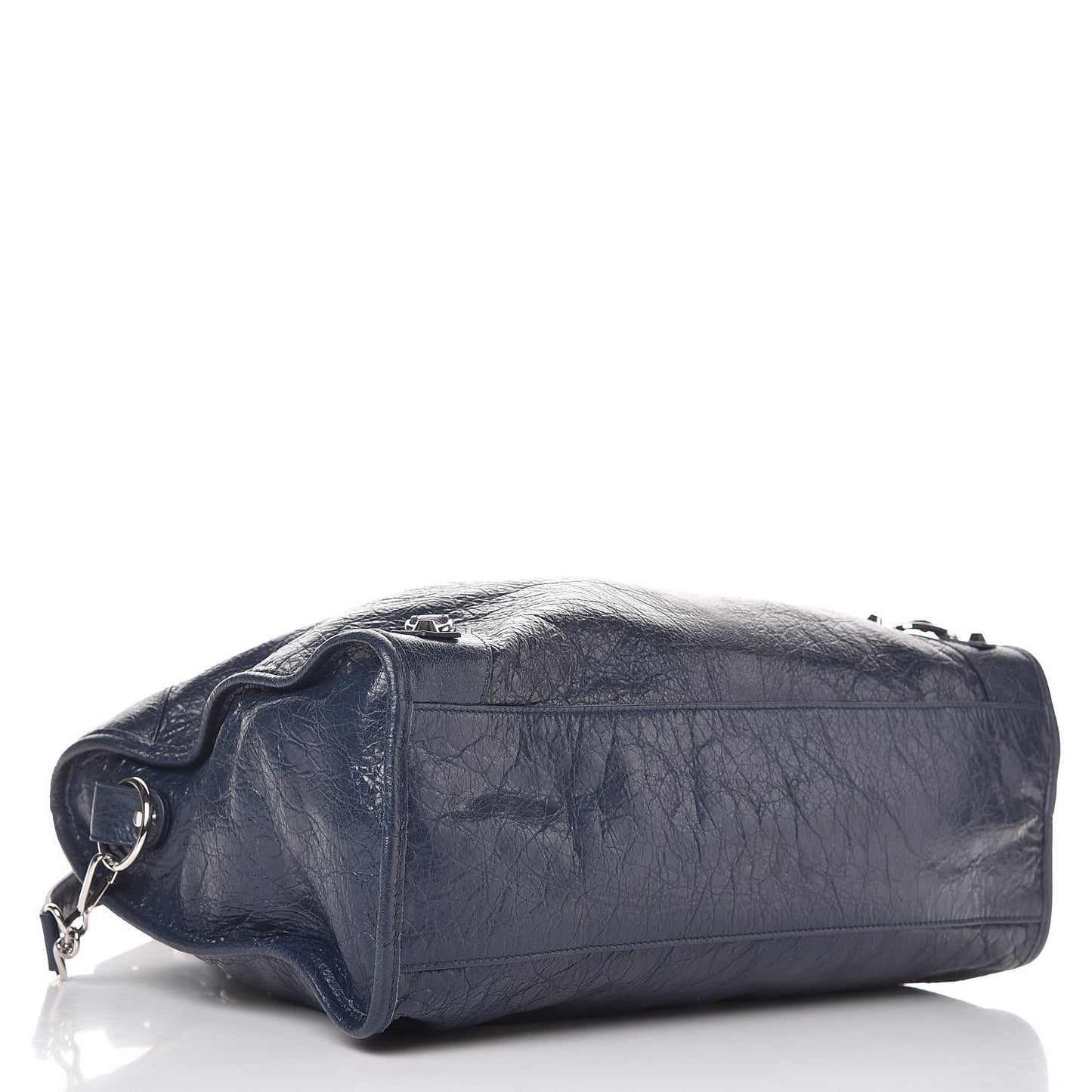 Agneau Classic Silver Hardware City Bleu Obscur