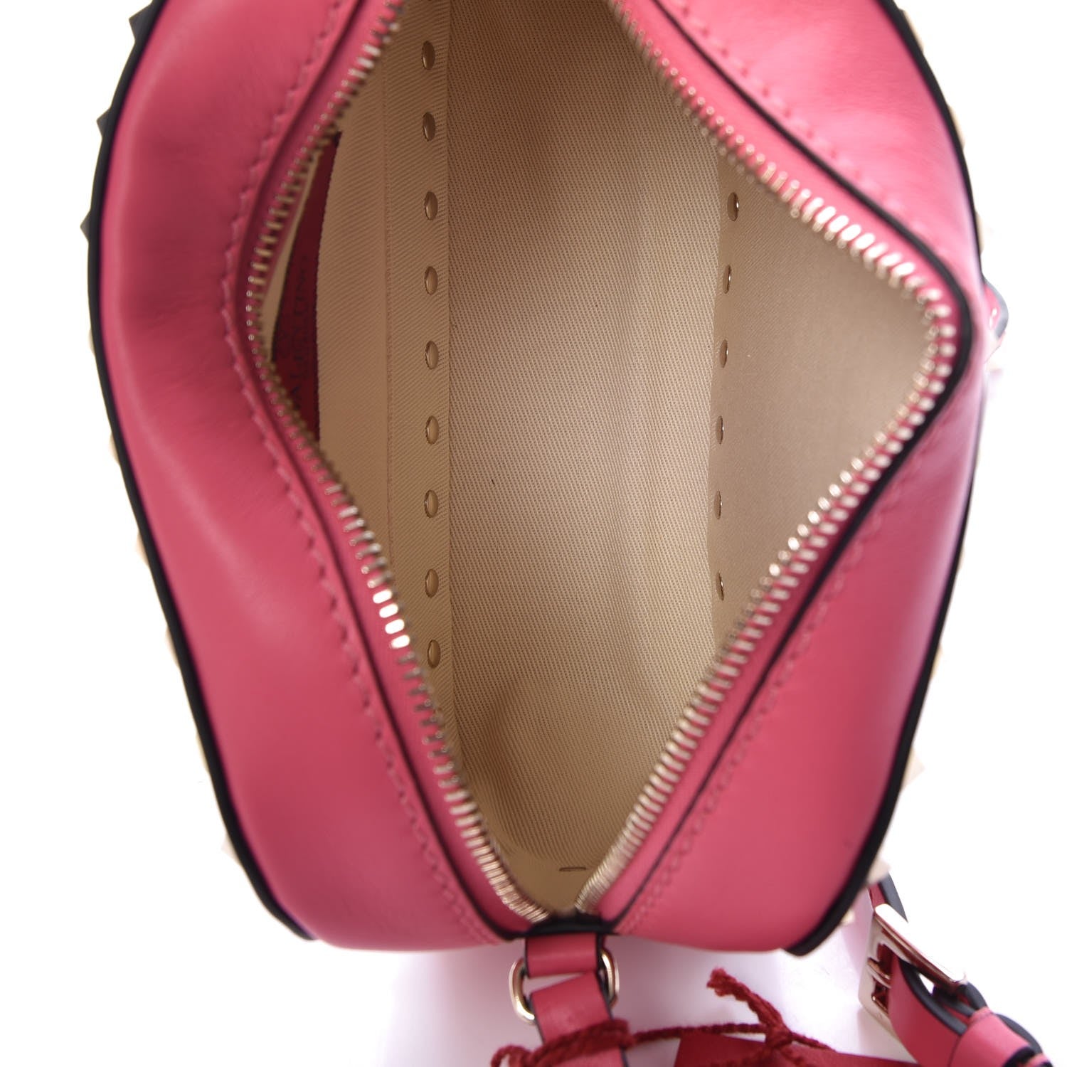Valentino Garavani Vitello Rockstud Camera Crossbody Bag Shadow Pink 5 of 6