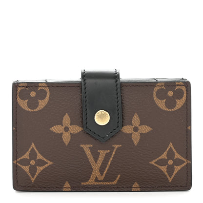 Louis Vuitton Monogram Gusset Card Holder Black 1 of 6