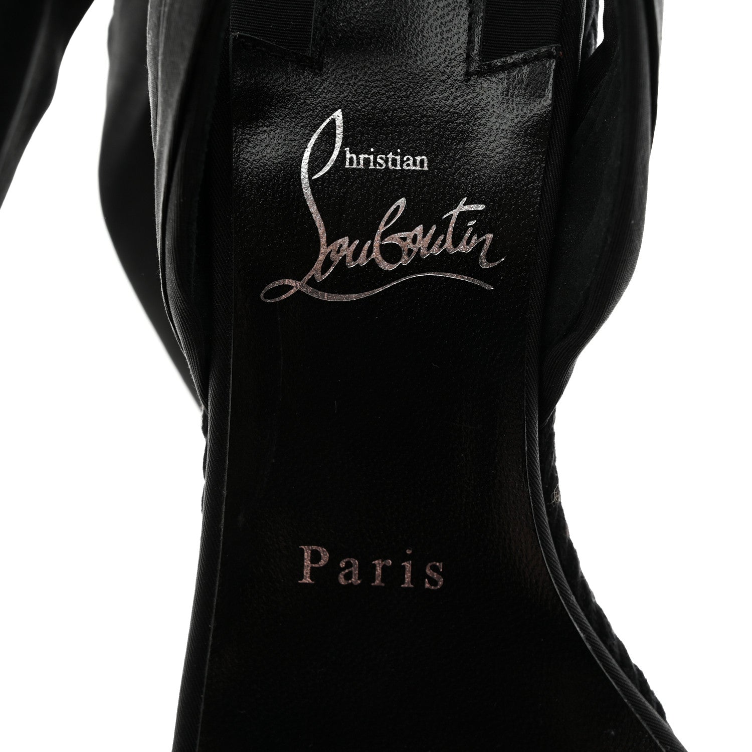 Christian Louboutin Suede Melides Du Desert 85 Heels 37 Black 6 of 8