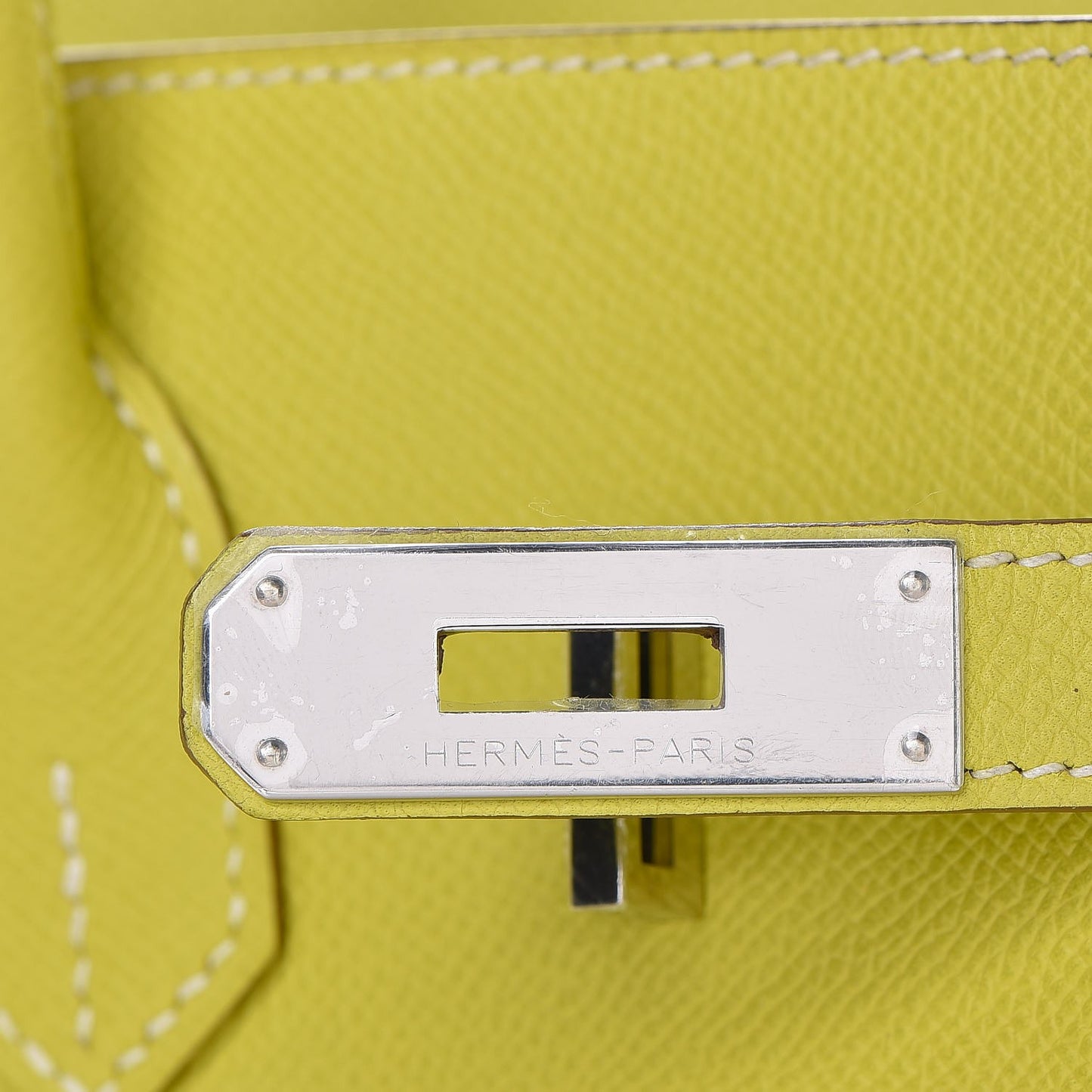 Epsom Candy Birkin 35 Lime Gris Perle