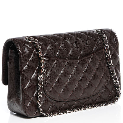 Chanel Caviar Quilted Medium Double Flap Brown 3 of 8