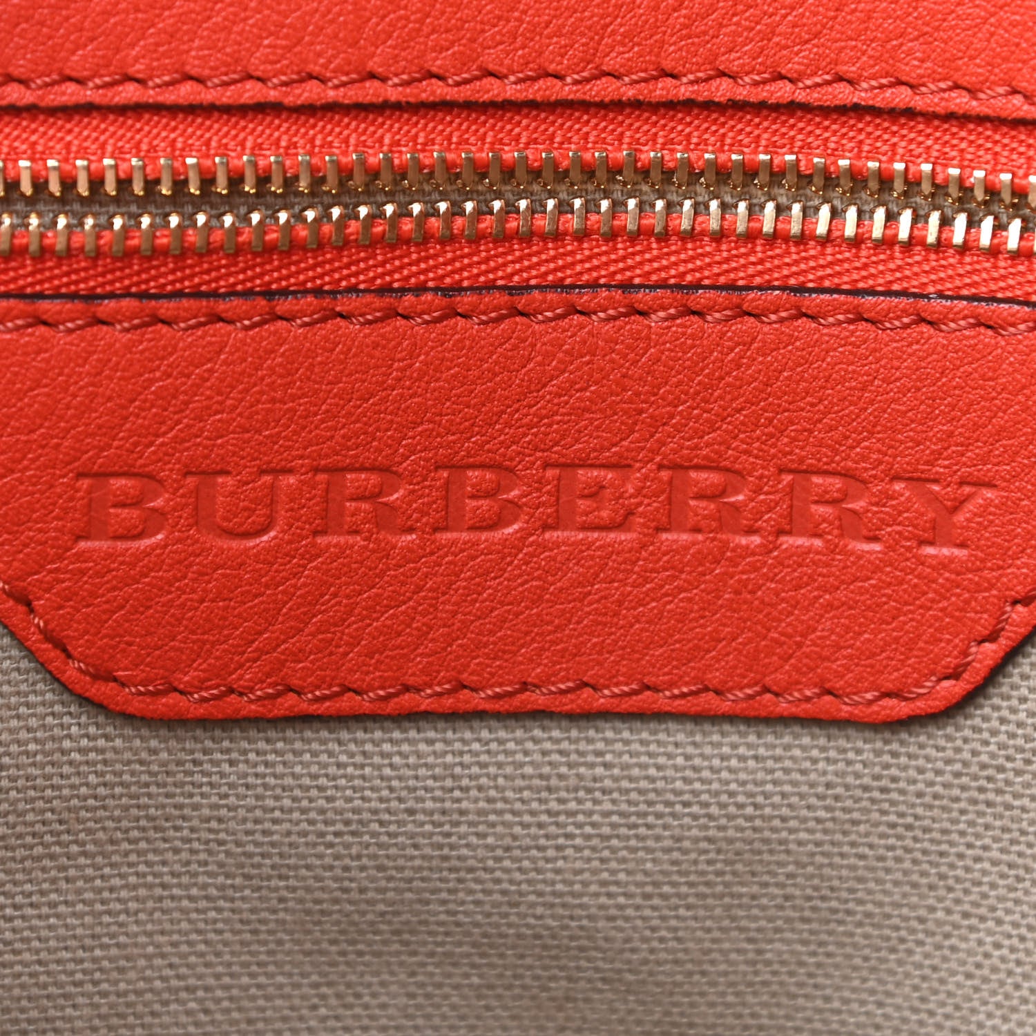 Burberry House Check Small Canterbury Tote Bright Russet 8 of 21