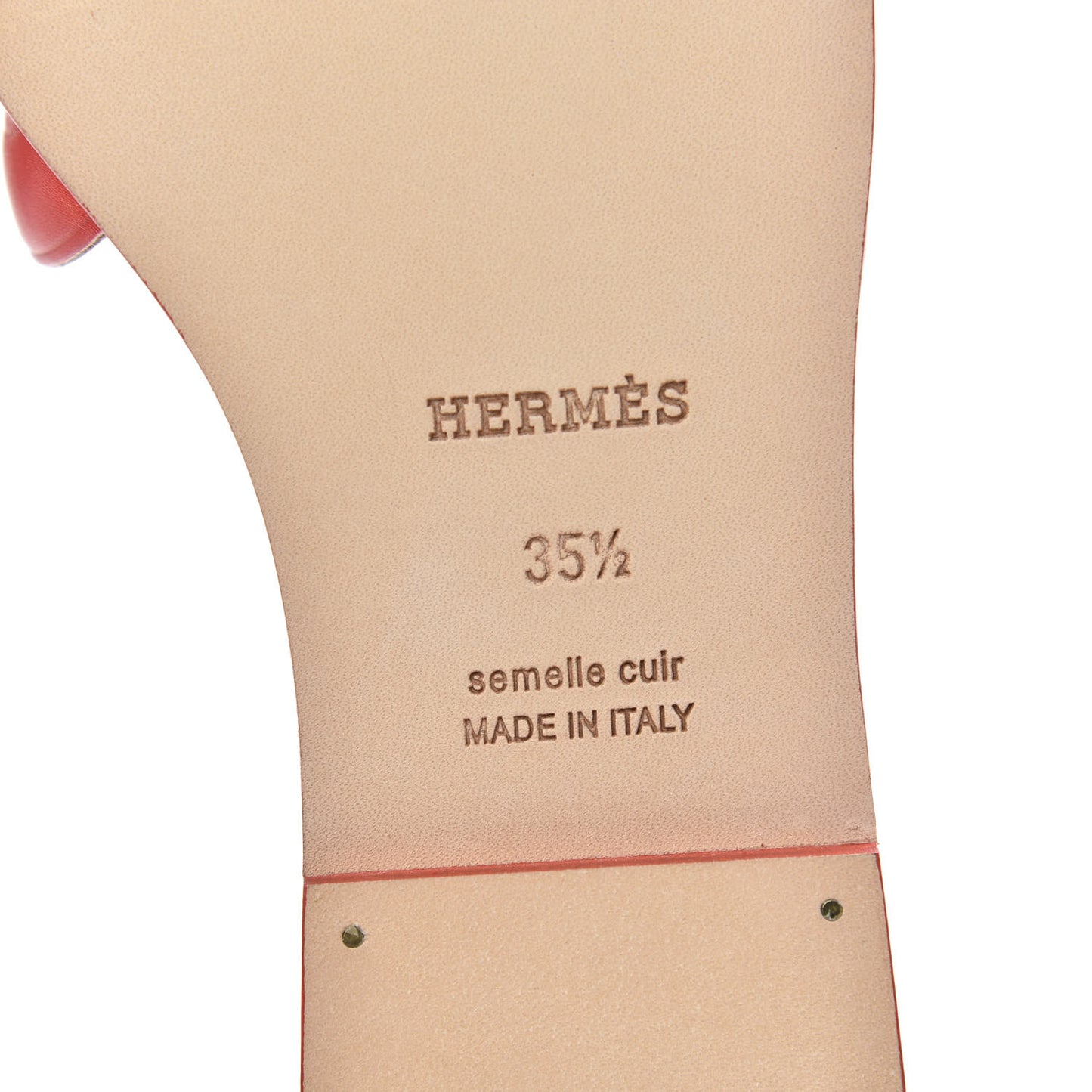 Calfskin Omaha Sandals 35.5 Pavot