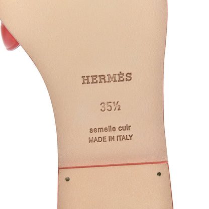 Hermes Calfskin Omaha Sandals 35.5 Pavot 7 of 9