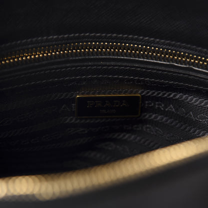 Prada Saffiano Small Galleria Double Zip Tote Black 8 of 10