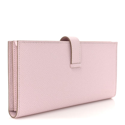 Hermes Epsom Bearn Gusset Wallet Mauve Pale 3 of 9