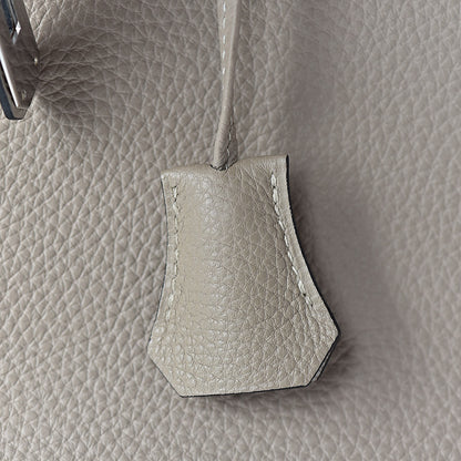 Hermes Taurillon Clemence Birkin 35 Gris Tourterelle 30 of 32