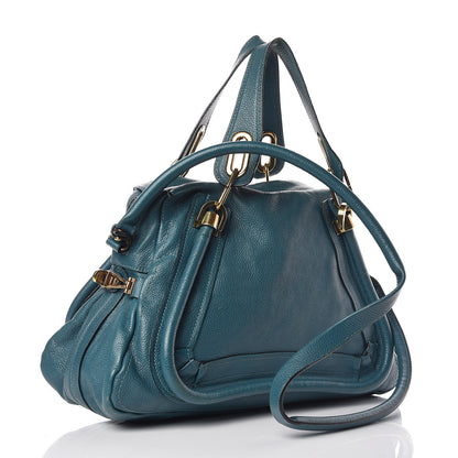 Chloe Calfskin Medium Paraty Peacock Blue 4 of 10