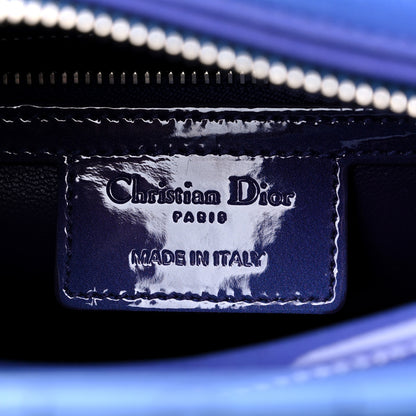 Christian Dior Patent Cannage Gradient Medium Lady Dior Purple Blue 6 of 9