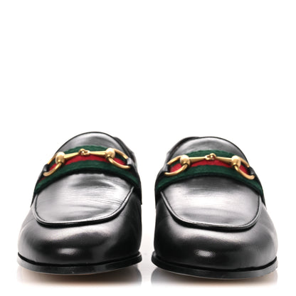 Gucci Malaga Kid Web Womens Horsebit Loafers 35 Black 3 of 12