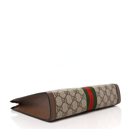 Gucci GG Supreme Monogram Web Ophidia Pouch Brown 4 of 7