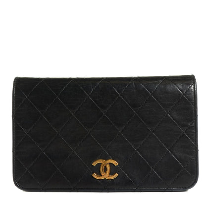 Chanel Lambskin Quilted Small Evening Flap Black 1 of 8