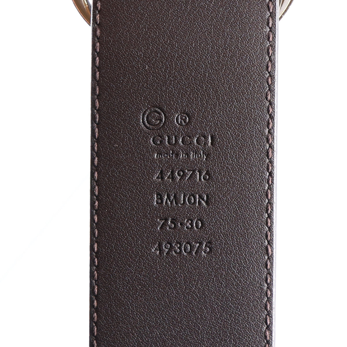Soft Microguccissima 40mm Belt 75 30 Dark Brown