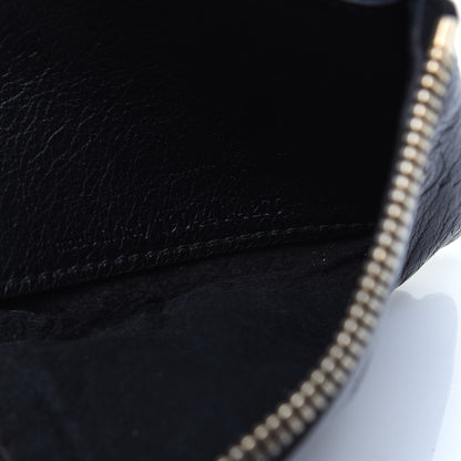 Gucci Guccissima Zip Around Coin Purse Wallet Black 9 of 13