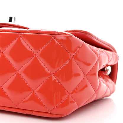 Chanel Patent Quilted Mini Square Flap Red 10 of 10