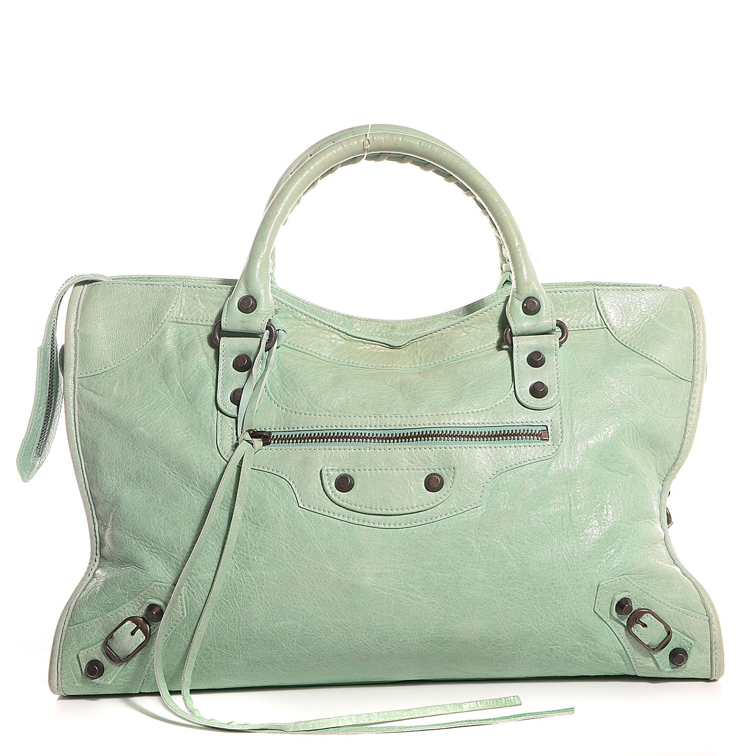 Balenciaga Chevre Classic Hardware City Vert D'eau 1 of 11
