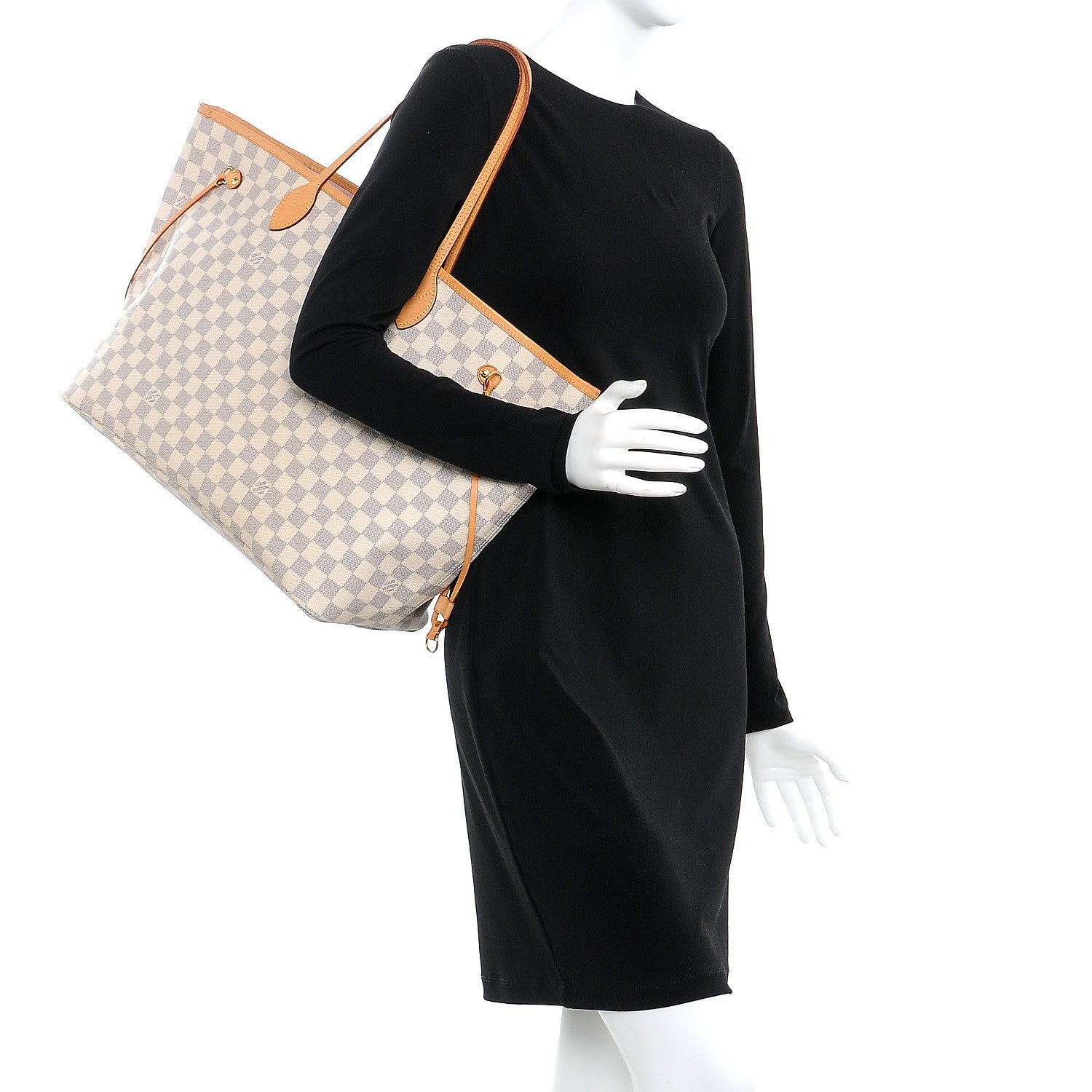 Louis Vuitton Damier Azur Neo Neverfull GM Rose Ballerine 2 of 8
