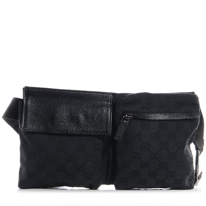 Gucci Monogram Belt Bag Black 1 of 10