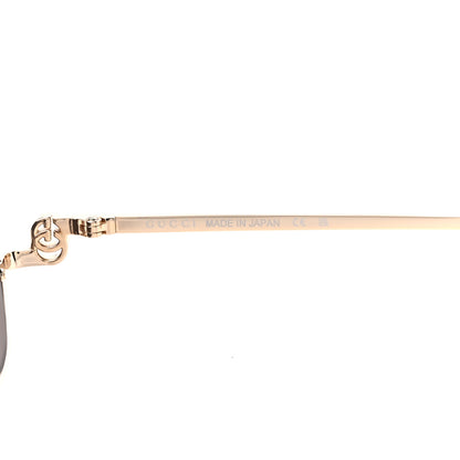 Gucci Metal Rectangular Frame Sunglasses GG1278S Brown Gold 6 of 8