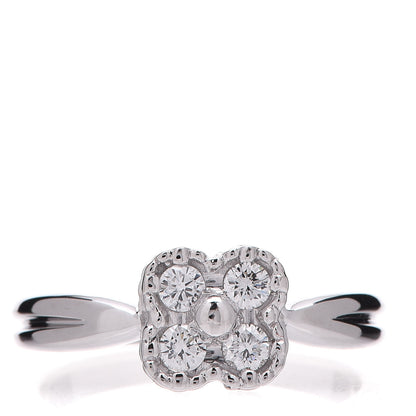 Van Cleef & Arpels 18K White Gold Diamond Arno Ring 54 7 1 of 5
