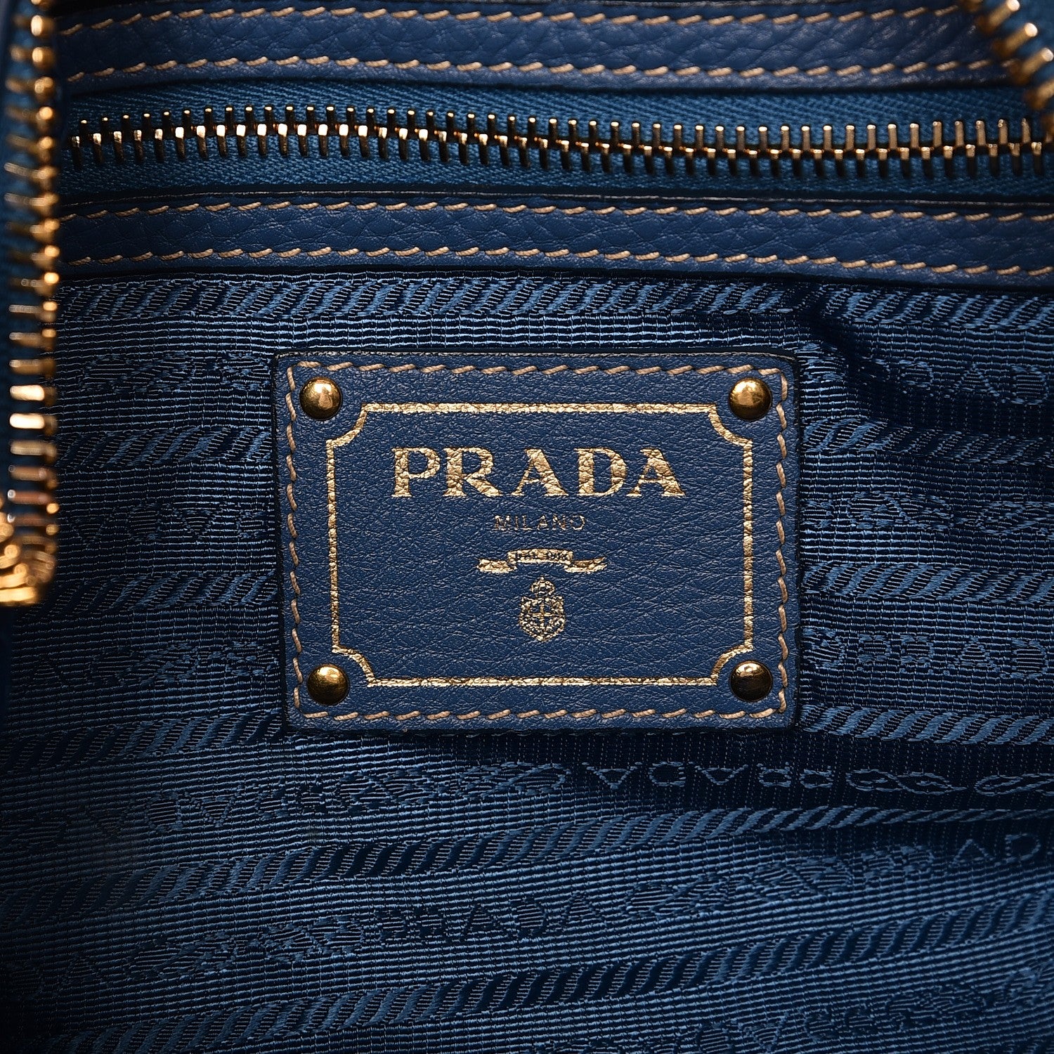Prada Vitello Daino Hobo Cobalto 6 of 10
