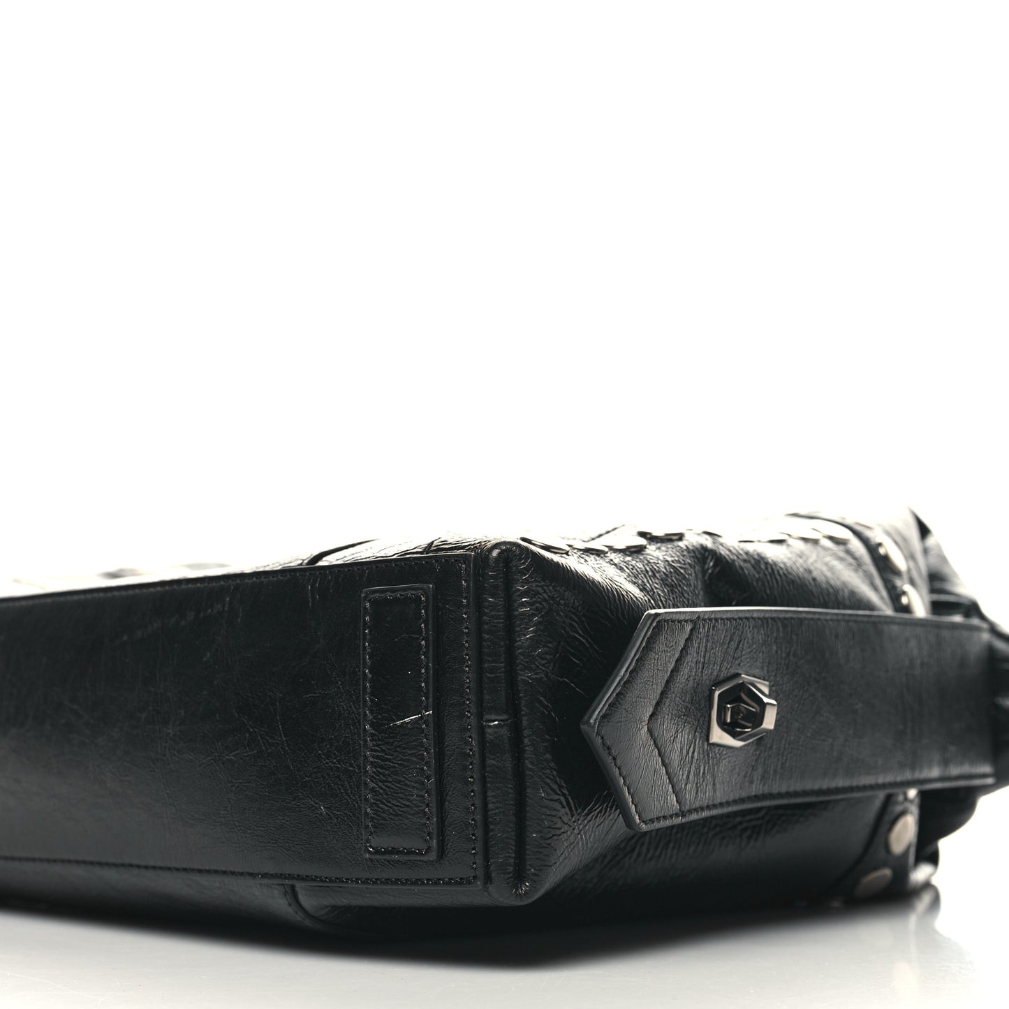 Smooth Calfskin Medium Studded Soft Antigona Black