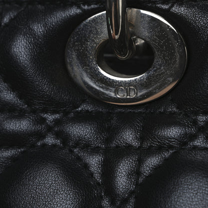Christian Dior Lambskin Cannage Large Lady Dior Black 11 of 11