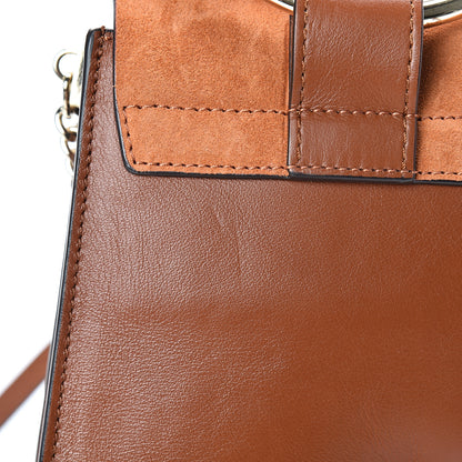 Chloe Suede Calfskin Mini Faye Bracelet Bag Tobacco 14 of 15