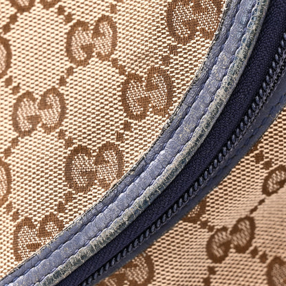 Gucci Monogram Natural Pigskin Large Diaper Bag Beige Ebony Cocoa Dark Chocolate 12 of 13