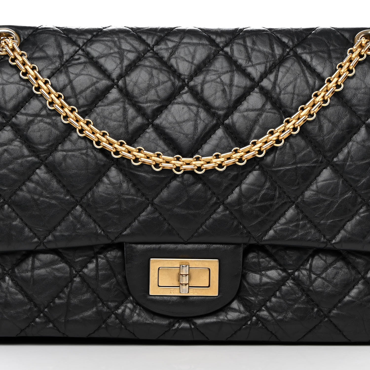 Chanel Aged Calfskin Quilted 2.55 Reissue 227 Flap Black 8 of 19