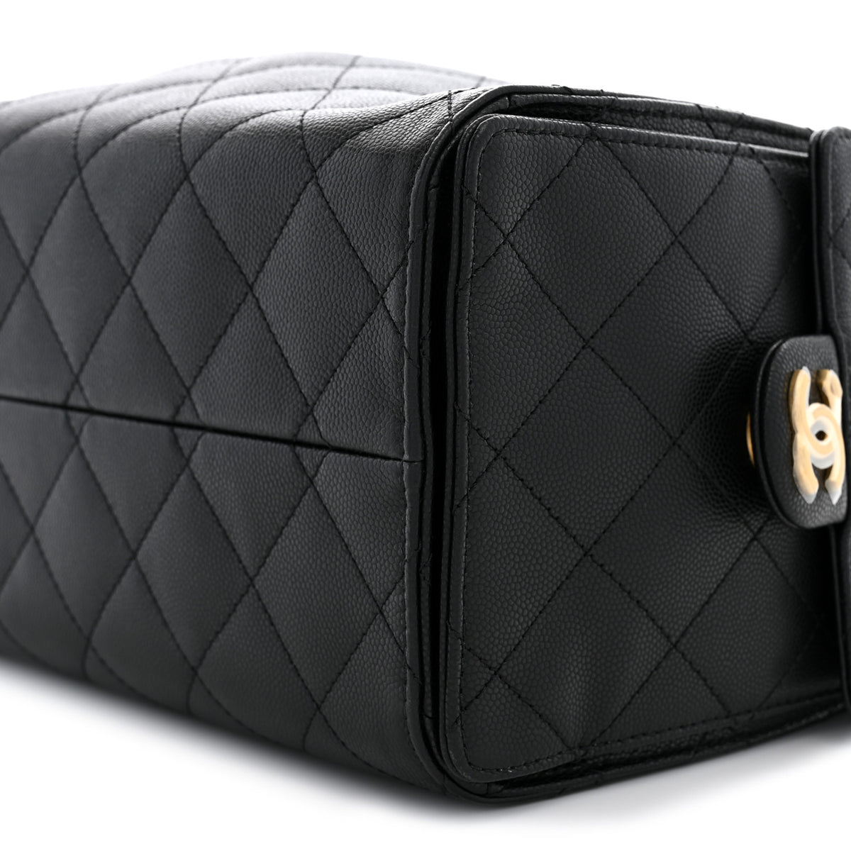 Caviar Quilted Small Chanel 25 Handbag Black