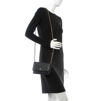 Chanel Caviar Quilted Wallet On Chain WOC Black 2 of 8