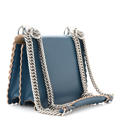 Fendi Vitello Liberty Scalloped Studded Kan I Shoulder Bag Balena 3 of 11