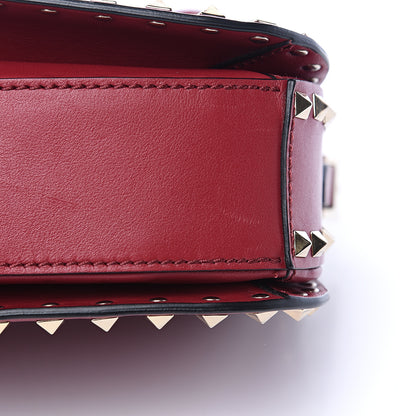 Valentino Garavani Vitello Medium Rockstud Flap Saddle Bag Scarlet 11 of 12