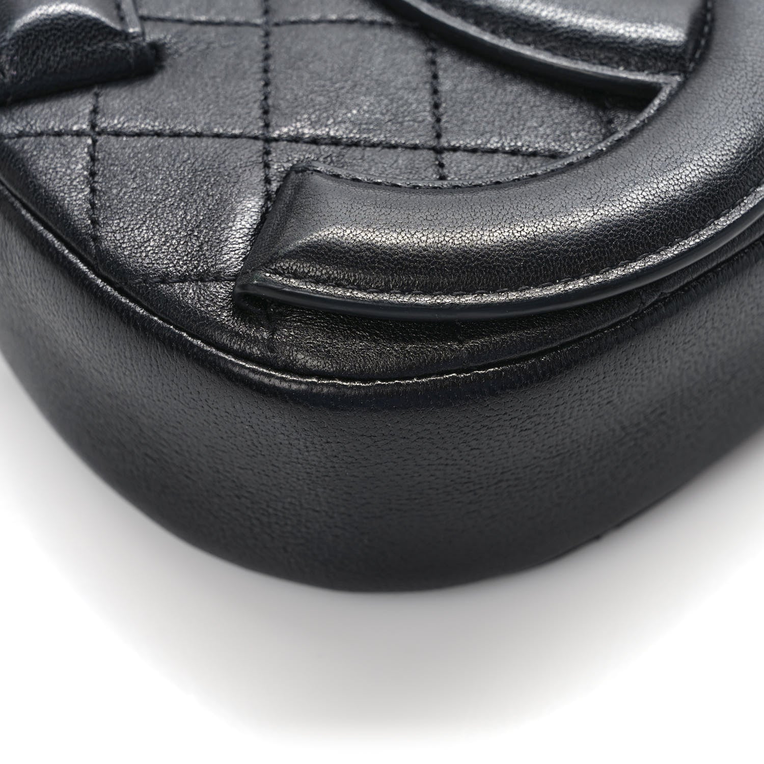 Chanel Lambskin Quilted Coco Midnight Camera Case Black 10 of 12