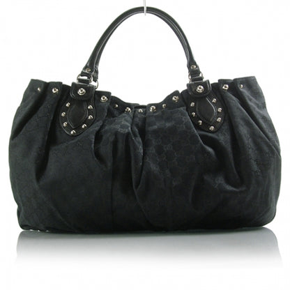Gucci Monogram GG Large Studded Tote Black 1 of 9