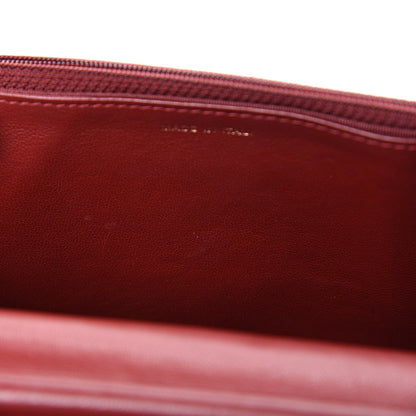 Chanel Aged Calfskin Chevron Quilted Reissue Wallet On Chain WOC Red 12 of 12