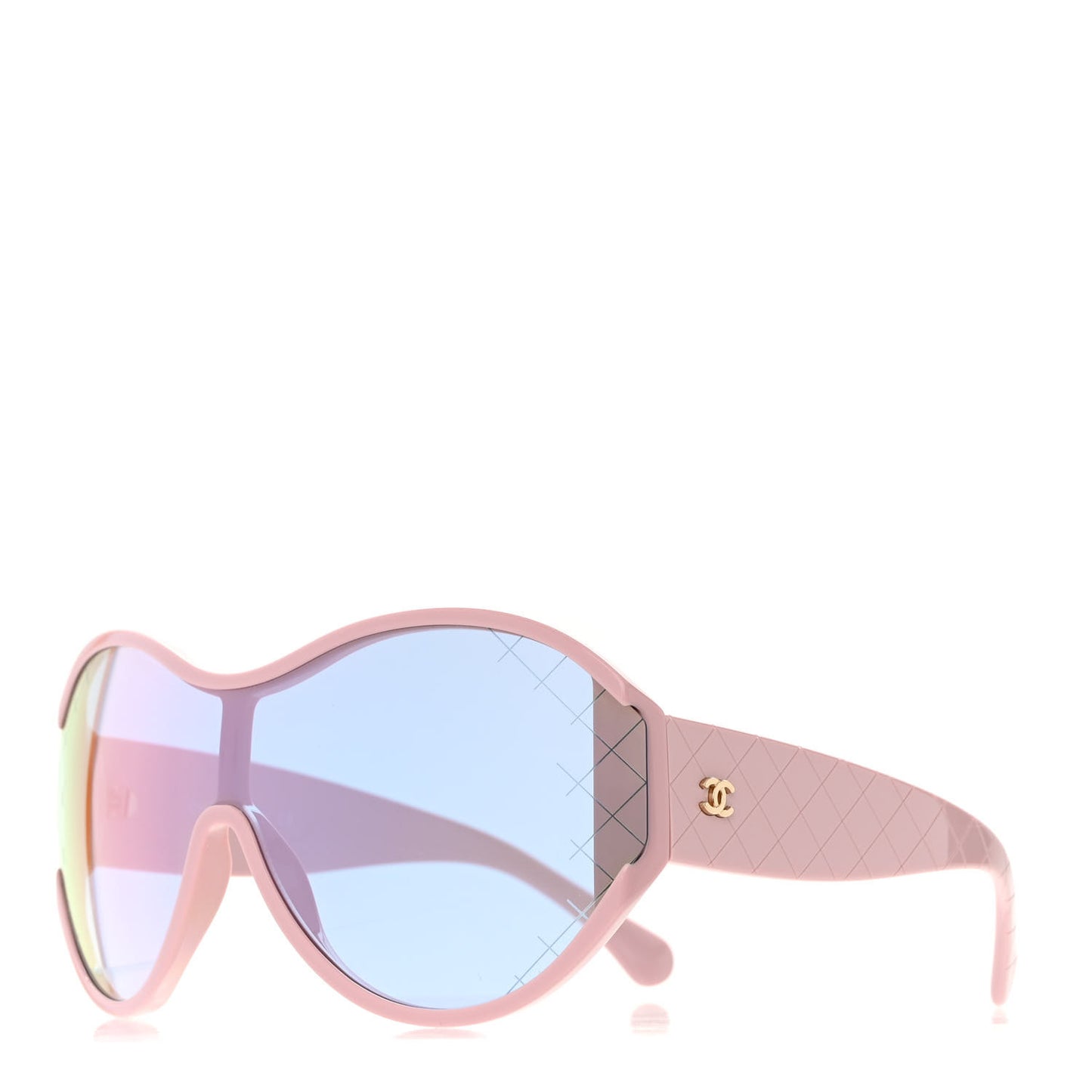 Acetate Shield Sunglasses 71476 Pink