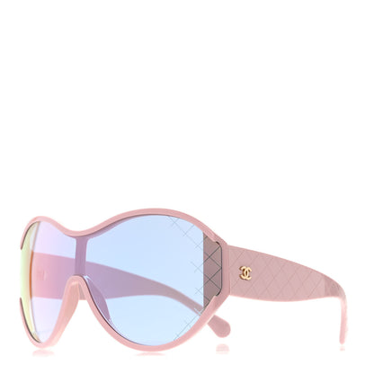 Chanel Acetate Shield Sunglasses 71476 Pink 1 of 8