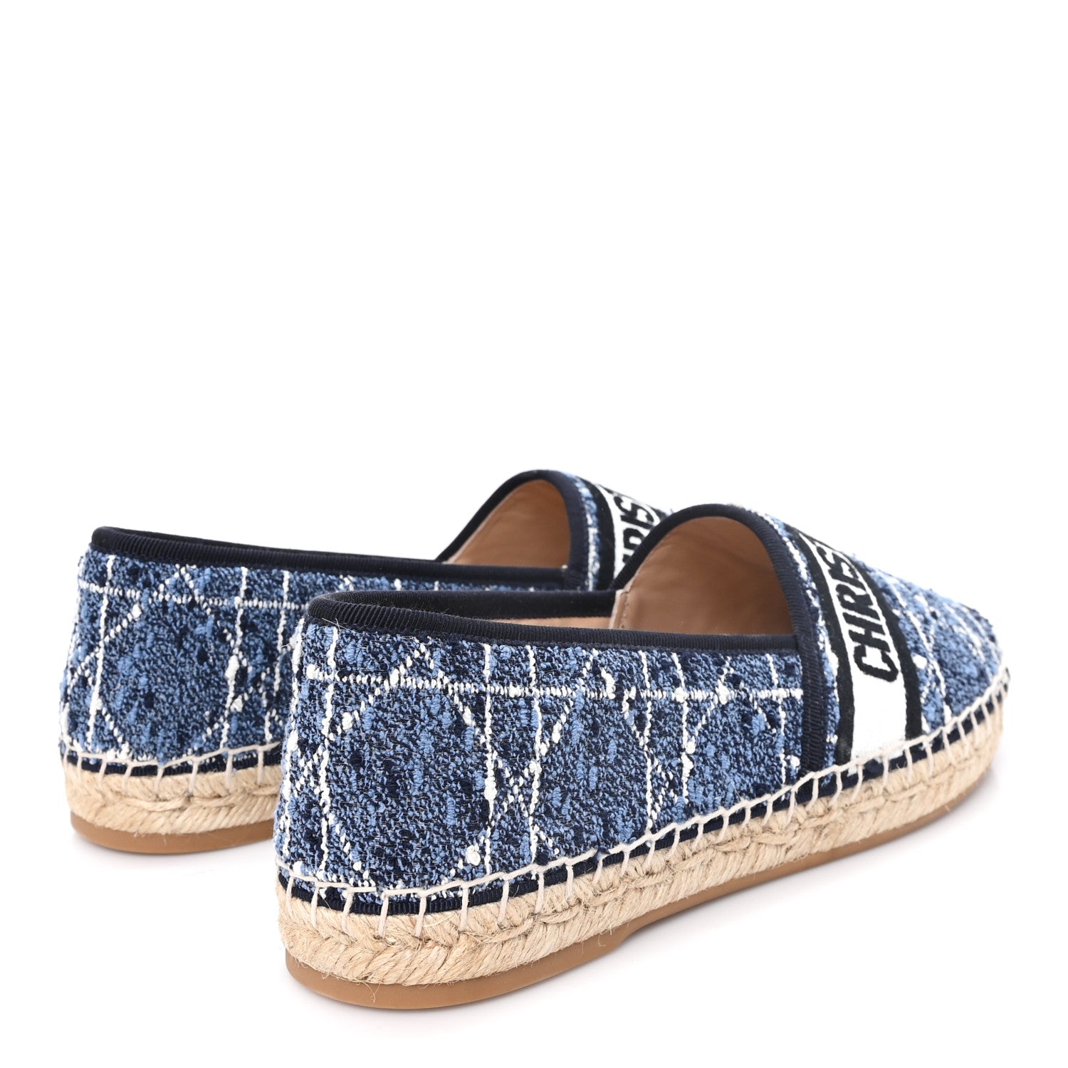 Christian Dior Embroidered Toile De Jouy Granville Espadrille 41 Denim 5 of 10