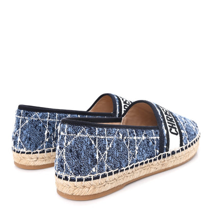 Christian Dior Embroidered Toile De Jouy Granville Espadrille 41 Denim 5 of 10