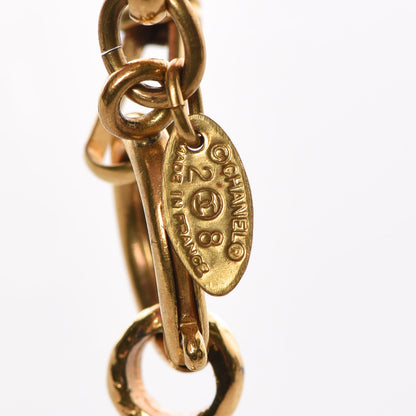 Chanel CC Chain Pendant Long Necklace Gold 4 of 6