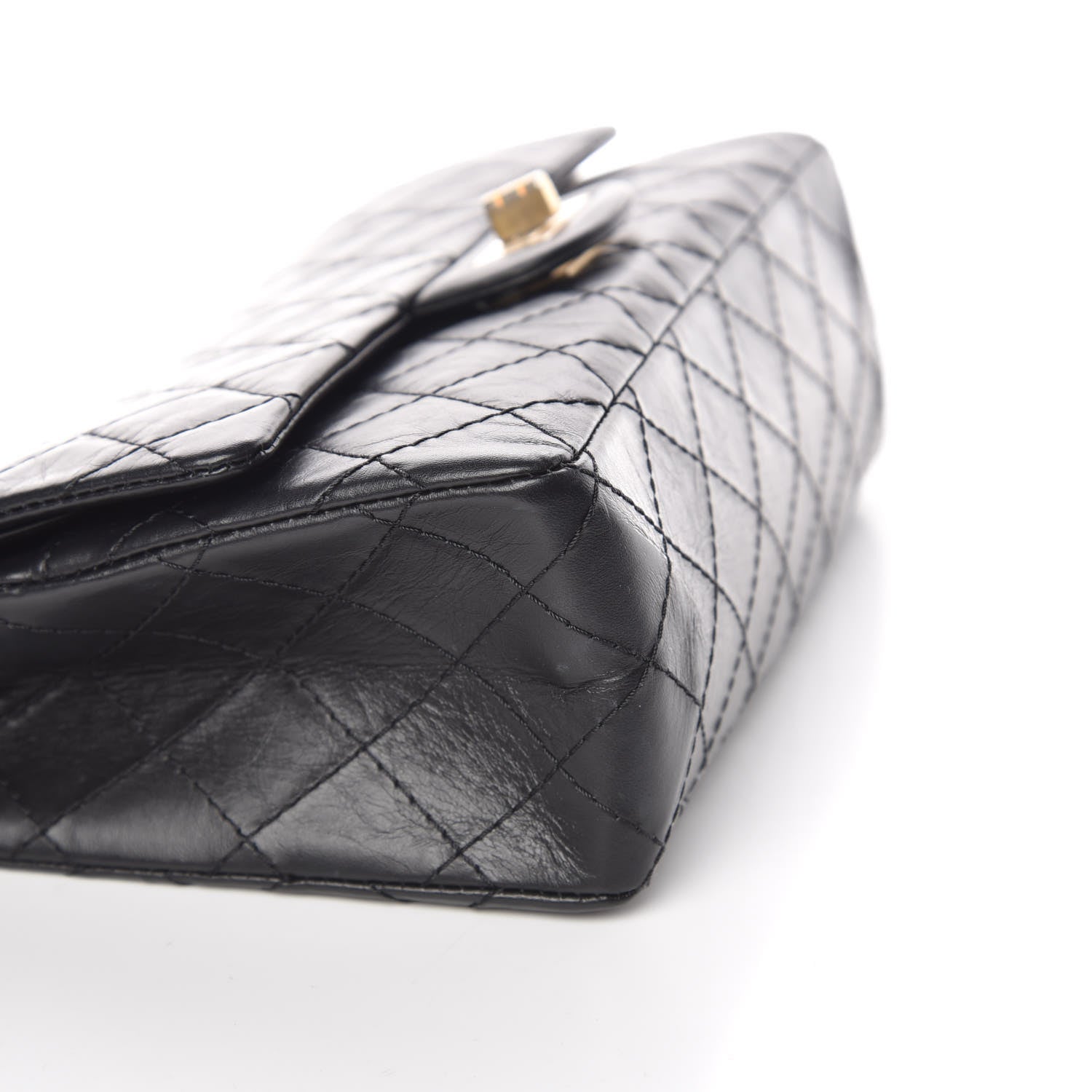 Chanel Aged Calfskin Quilted 2.55 Reissue 225 Flap Black 8 of 10