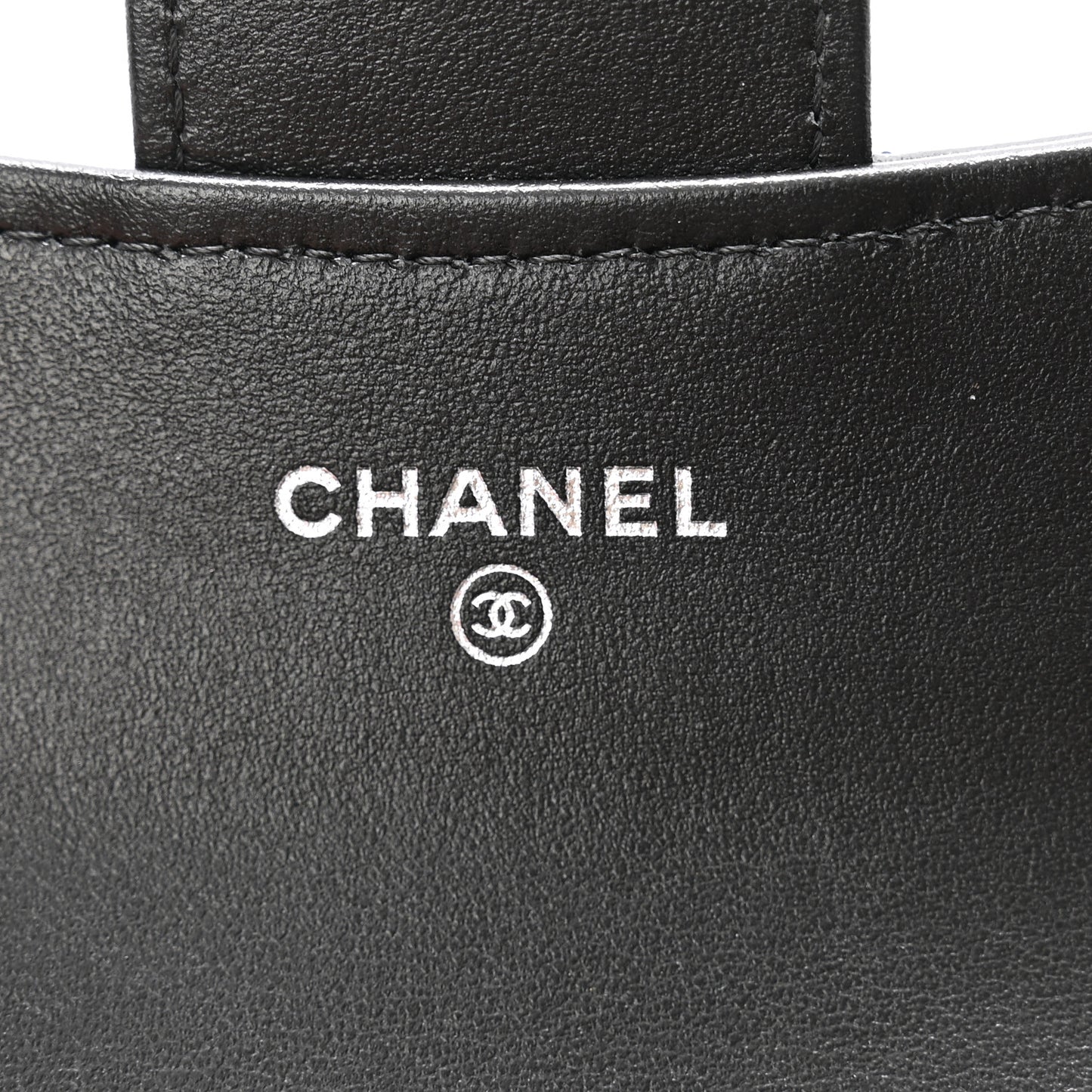 Aged Calfskin Chevron Quilted Reissue Card Holder Wallet So Black