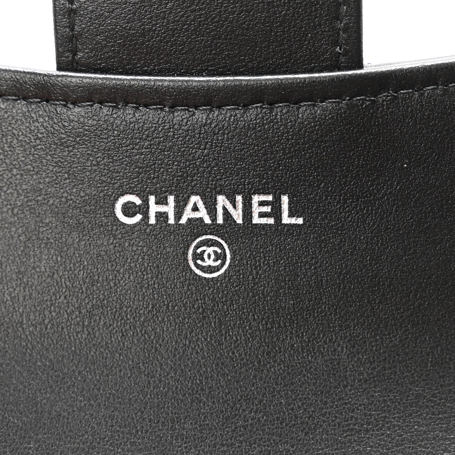 Chanel Aged Calfskin Chevron Quilted Reissue Card Holder Wallet So Black 6 of 10