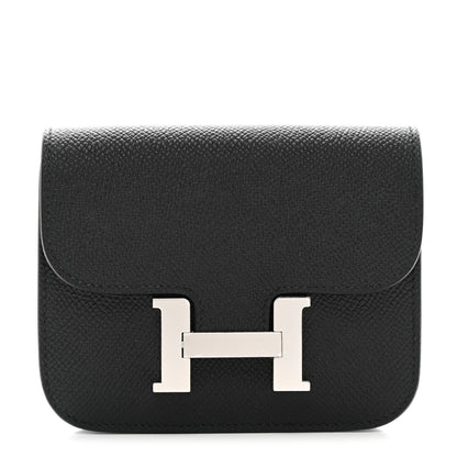 Hermes Epsom Constance Slim Wallet Black 1 of 9